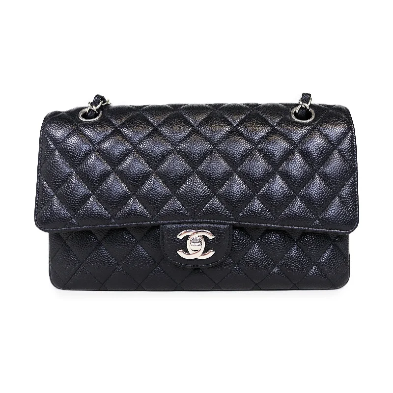 Chanel New Arrival Handbag with Gold HardwareClassic Double Flap Caviar M/L in Black