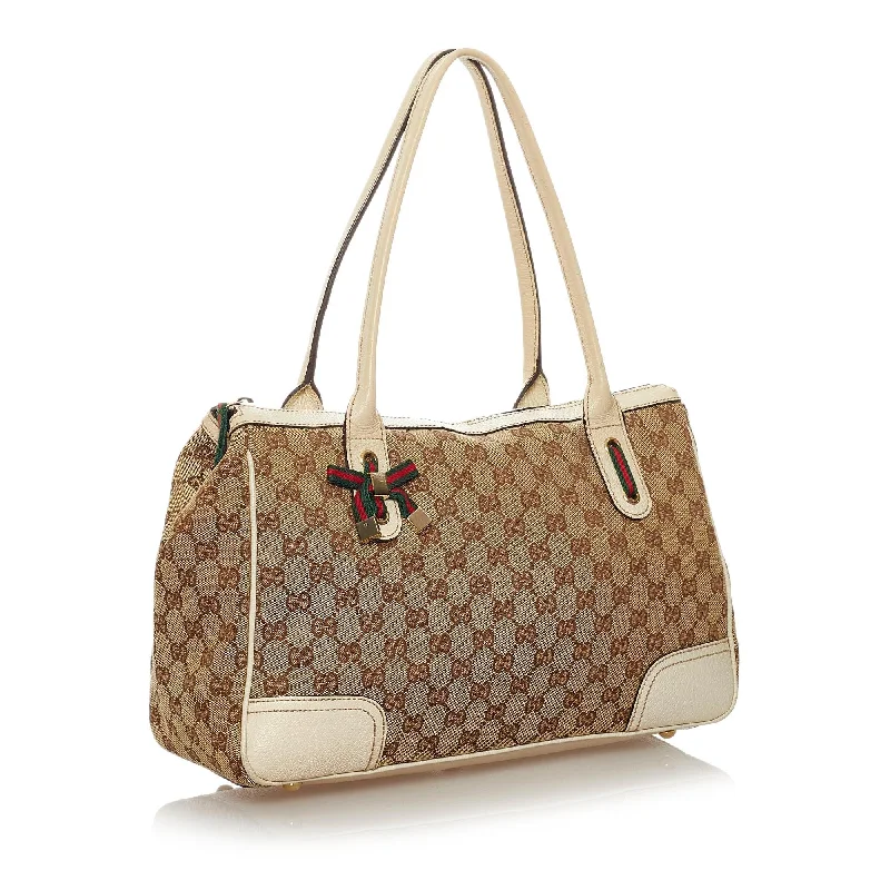 Ladies Gucci Dionysus bags with a detachable shoulder strapGucci GG Canvas Princy Tote Bag (28304)