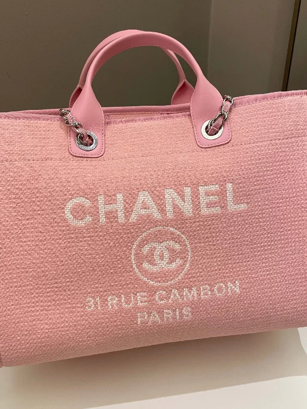 Chanel Lightweight Handbag for Daily ErrandsChanel Deauville Shopper Tote Pink