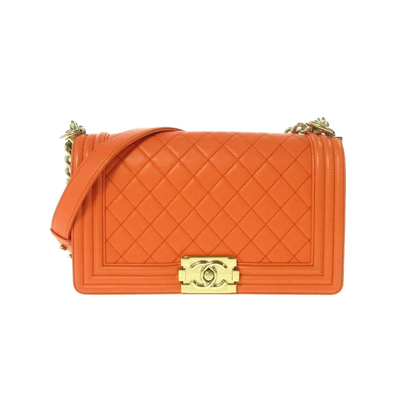 Chanel Vintage Inspired Handbag for Retro LoversOld Medium Boy Bag Orange