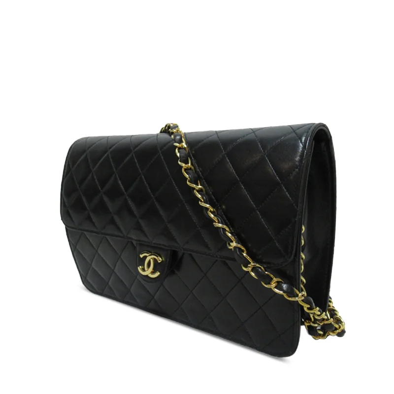 Chanel bags with iconic stitching detailsCHANEL CC Quilted Lambskin Single Flap Crossbody Bag