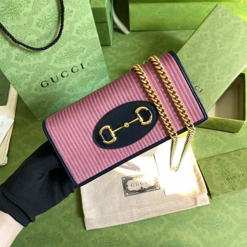 Women Gucci Sylvie bags with a crystal - embellished web stripeBC - GUCCI BAGS - 2004