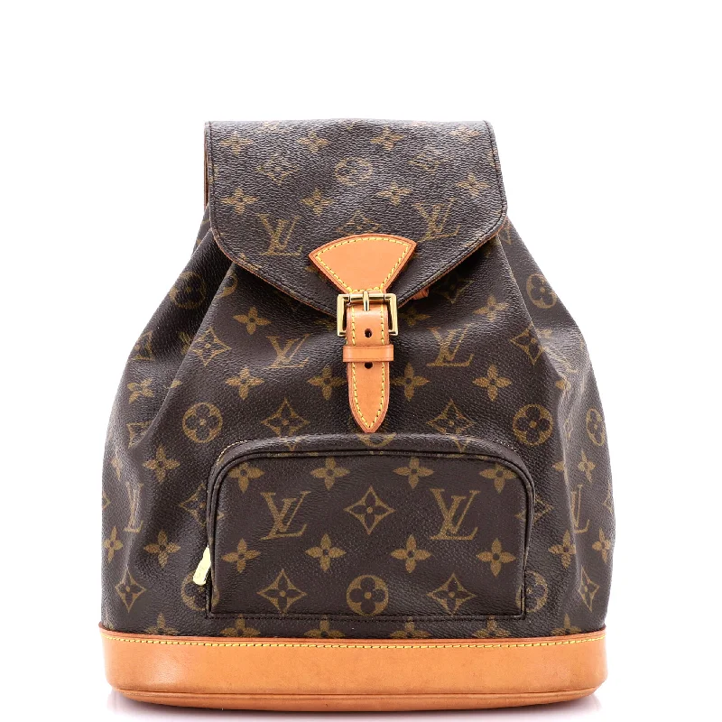 Ladies Louis Vuitton Capucines bags with gold - toned hardwareVintage Montsouris Backpack Monogram Canvas MM