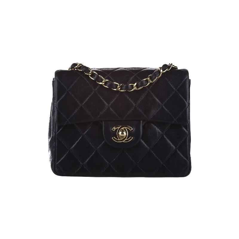 Chanel bags perfect for everyday elegMini Square Classic Lambskin Black GHW