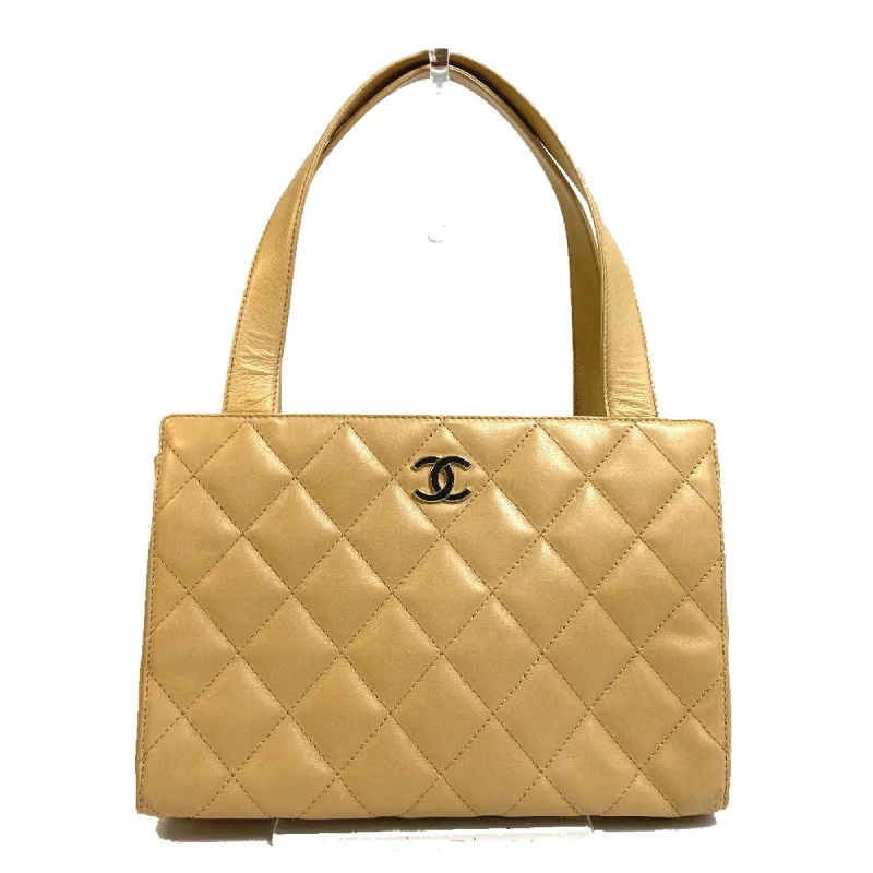 Chanel bags with leather and tweed combinationsChanel CCCC Mark Bag Tote Bag Hand Bag Beige