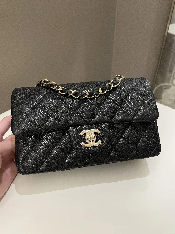 Chanel bags that pair perfectly with any outfitChanel Classic Quilted Mini Rectangular Black Caviar