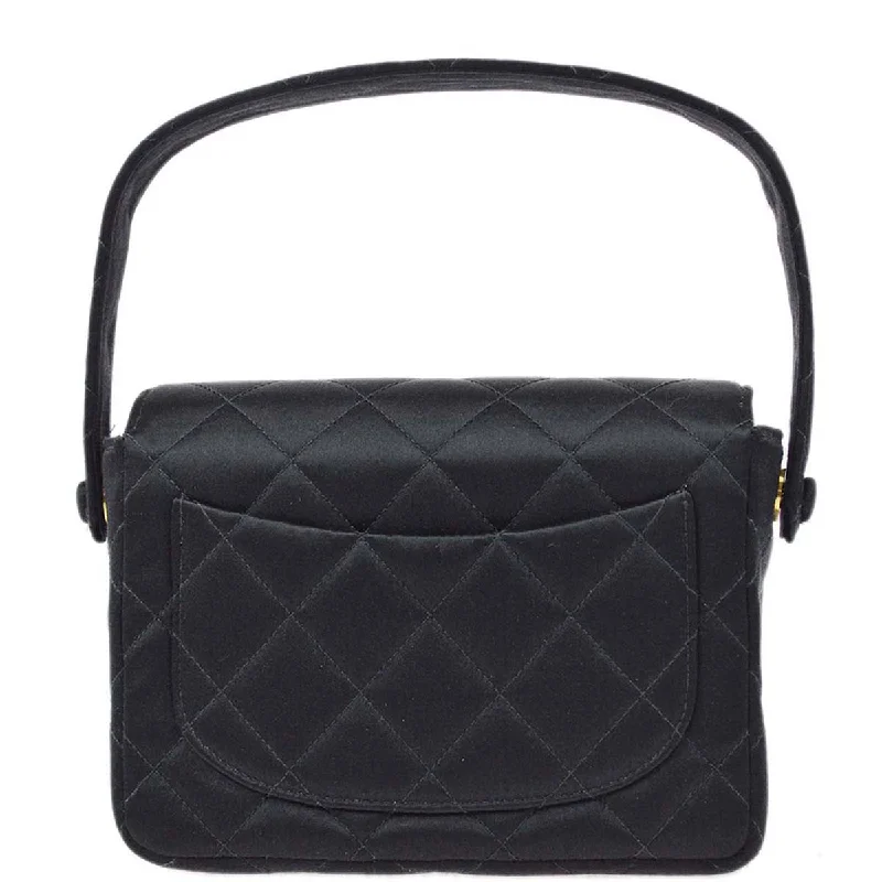 Chanel Medium Tote Bag for Office LadiesChanel Black Satin Mini Classic Square Flap Handbag