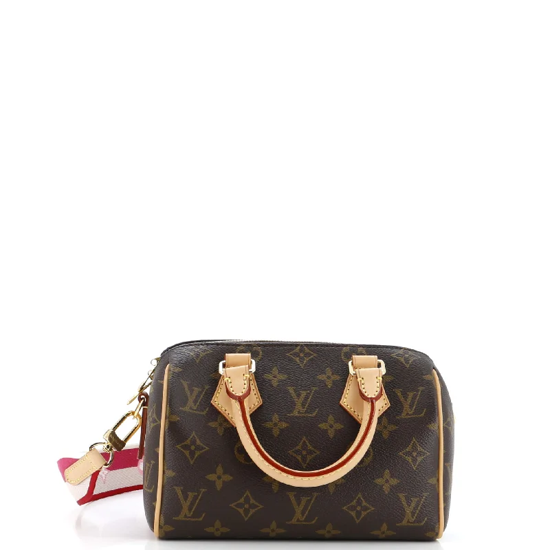 Louis Vuitton tote bags with a water - resistant coating for outdoor useSpeedy Bandouliere Bag Monogram Canvas 20