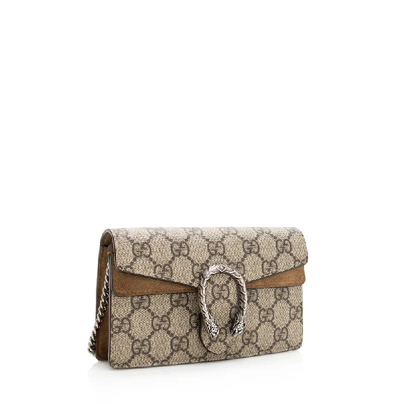 Ladies Gucci Dionysus bags with a star - shaped charmGucci GG Supreme Dionysus Super Mini Bag (SHF-20253)