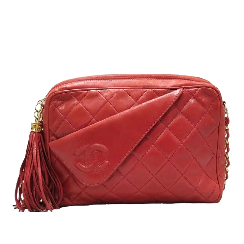 Chanel bags available in bold colors and patternsChanel CC Lambskin Leather Crossbody Red