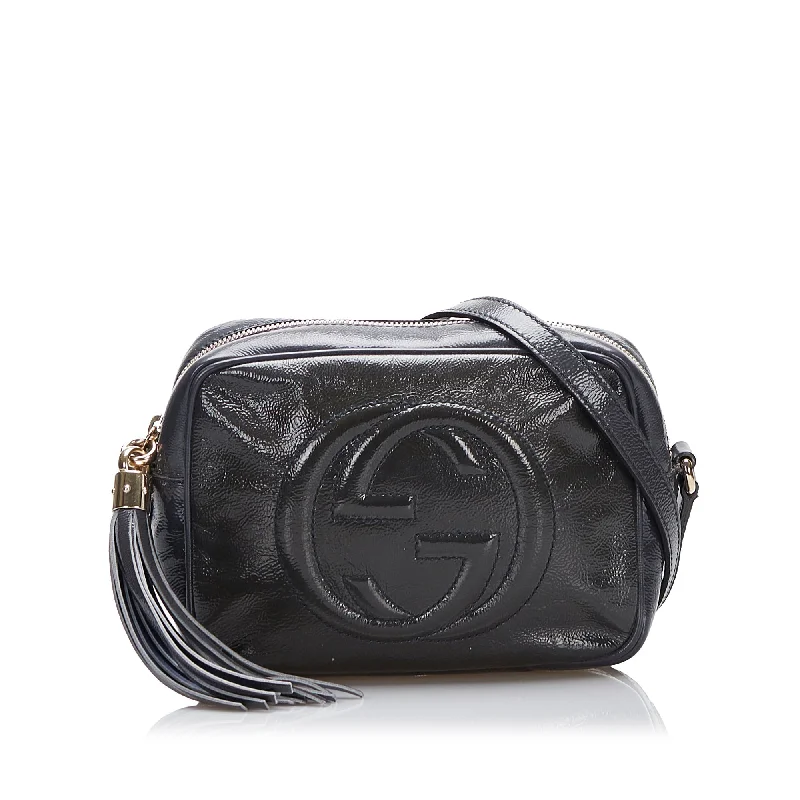 Ladies Gucci shoulder bags with a wide - width strapGucci Soho Disco Crossbody Bag