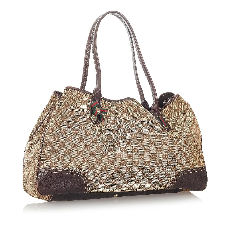 Gucci Marmont bags for women with gold - toned hardwareGucci GG Canvas Princy Tote Bag (26833)