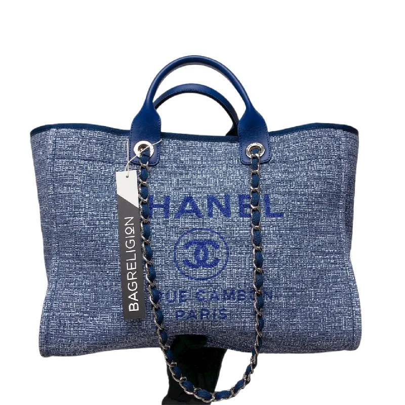 Chanel bags for women with a taste for high fashionCanvas Deauville Large Shopping Tote Bag