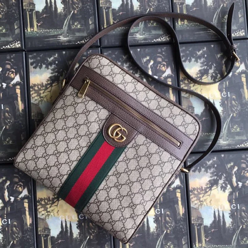 Women Gucci bags with a chain - link trim and a leather bodyWF - Gucci Bags - 2462