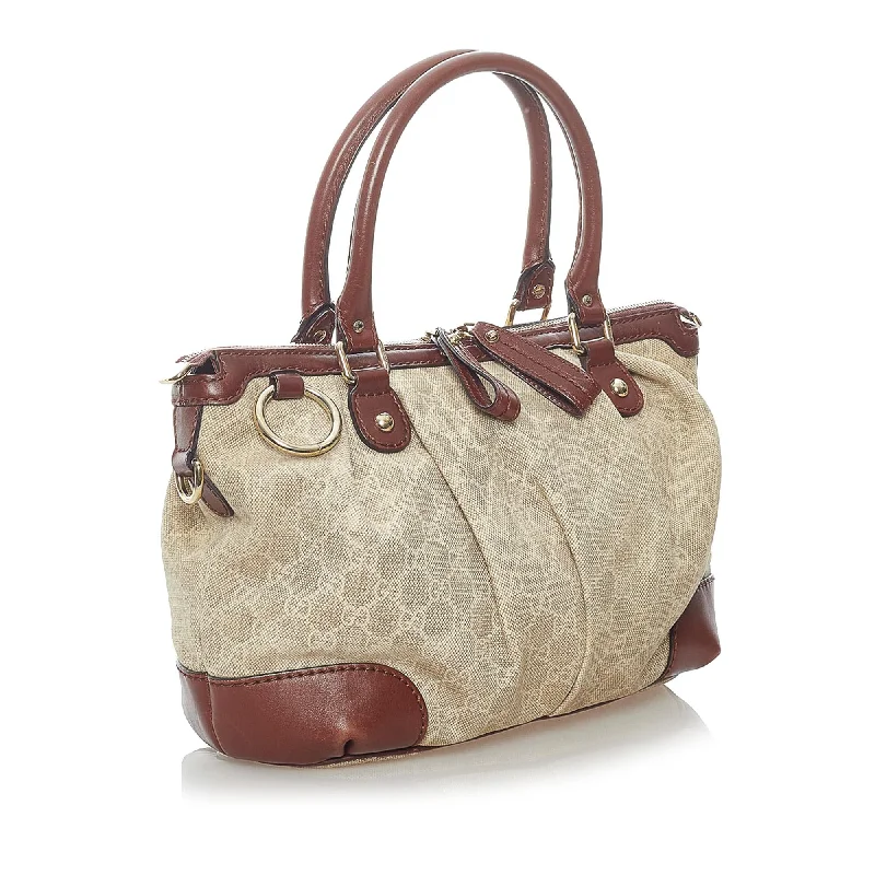 Gucci Dionysus bags for women with tiger - head claspsGucci GG Canvas Sukey Satchel (32672)