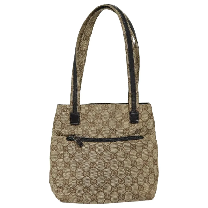 Women Gucci crossbody bags with a keychain holderGUCCI GG Canvas Shoulder Bag Beige 002 1075 82821