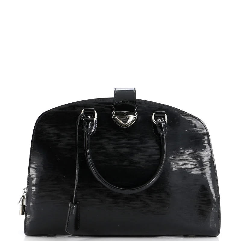 Louis Vuitton Alma bags with a leather - wrapped handle for a luxurious feelPont Neuf Handbag Electric Epi Leather GM