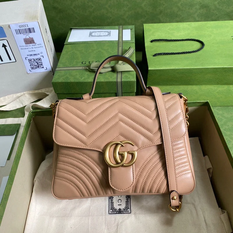 Women Gucci bags with a snap - button closure and a decorative charmBC - GUCCI BAGS - 2059