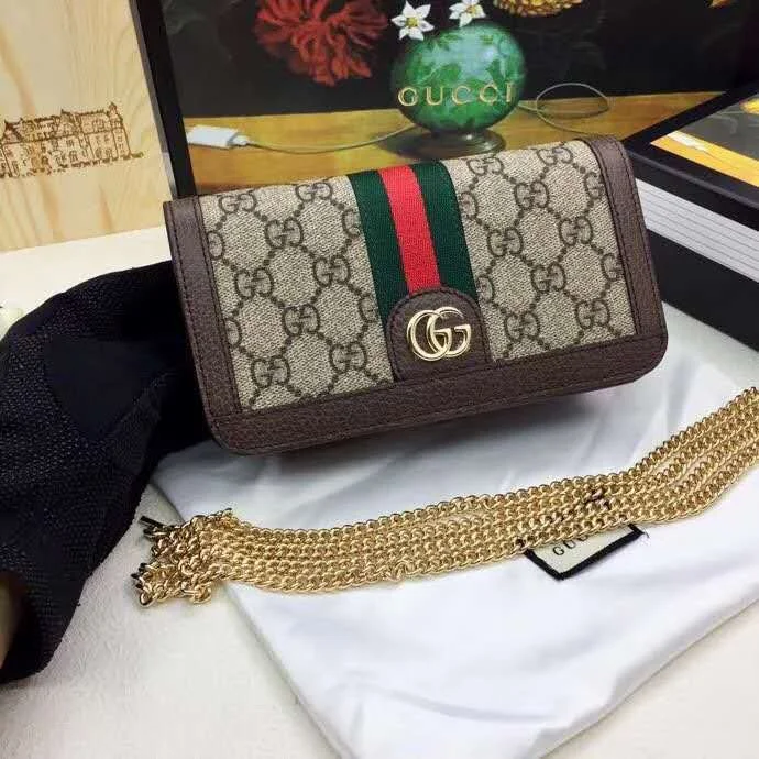 Women Gucci bags with a front - zip pocket for small itemsBC - GUCCI BAG - 596