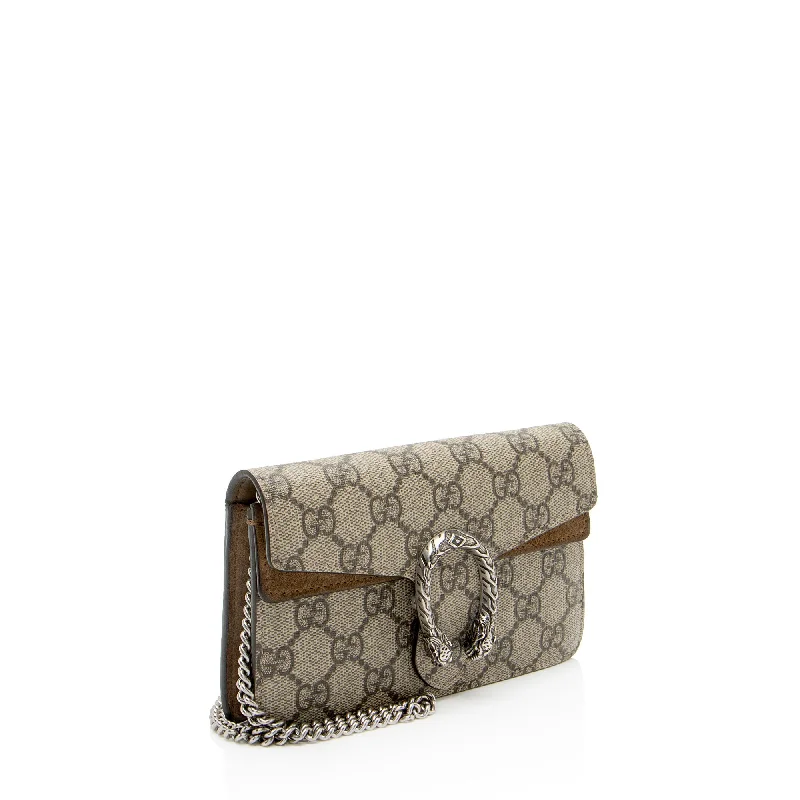 Women Gucci bags with a detachable mirror insideGucci GG Supreme Dionysus Super Mini Bag (col3Sm)