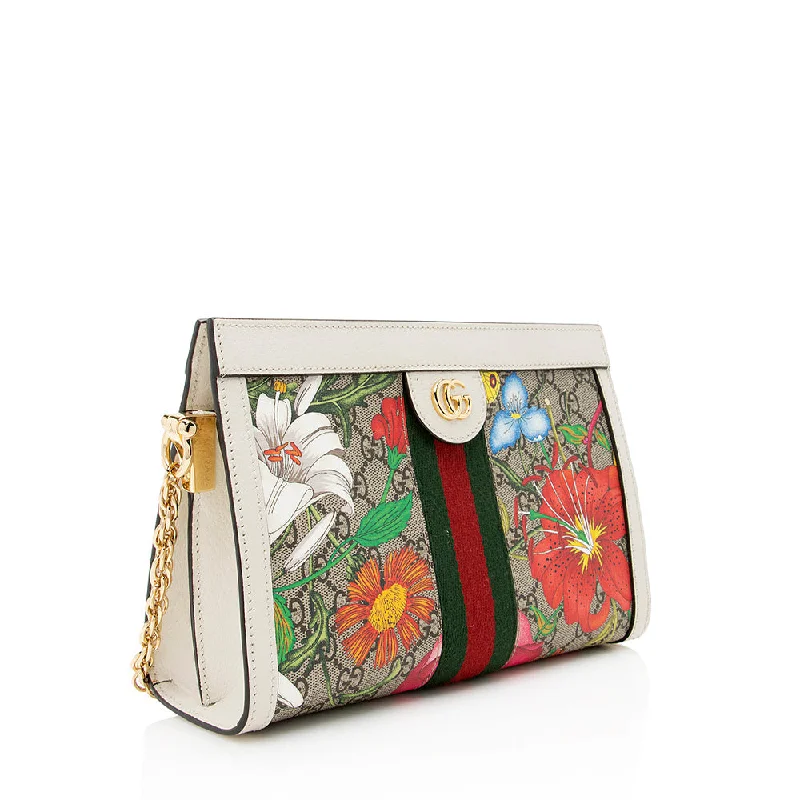 Gucci Marmont bags for women with a snakeskin - effect panelGucci GG Supreme Flora Ophidia Shoulder Bag (21998)