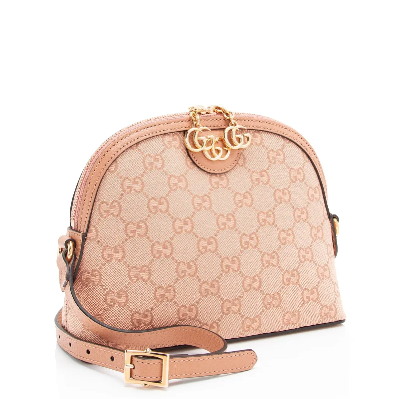 Gucci handbags for women with a back - zip pocketGucci GG Supreme Dome Small Shoulder Bag (Wc81xV)