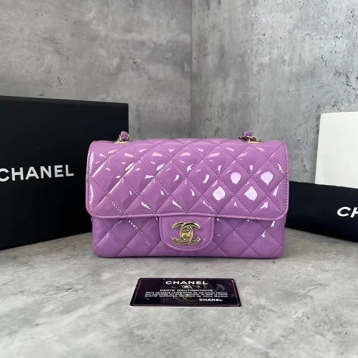 Chanel bags as wedding day accessoriesChanel Cf Mini Bag Patent (29xx) Full Set