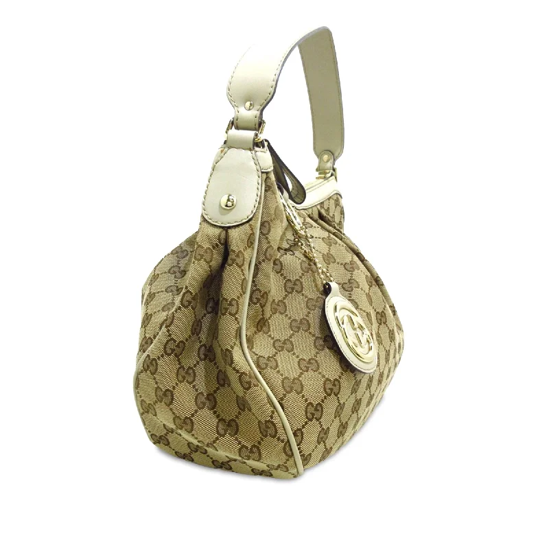 Ladies Gucci Dionysus bags with a chain - link shoulder strapGucci GG Canvas Sukey Shoulder Bag (BEWwh3)