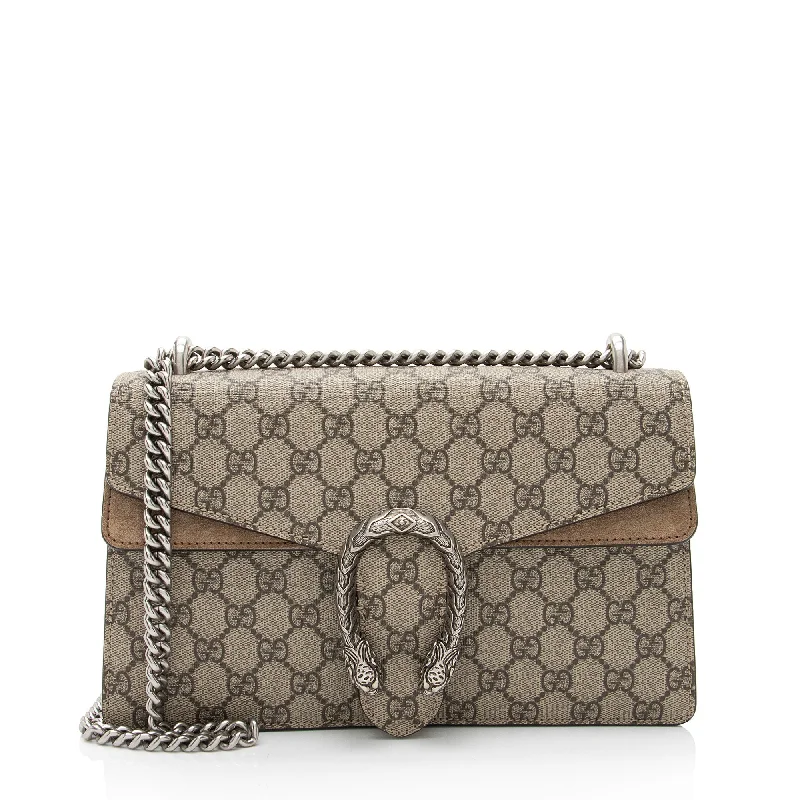 Women Gucci crossbody bags with a keychain holderGucci GG Supreme Dionysus Small Shoulder Bag (NIWyQy)