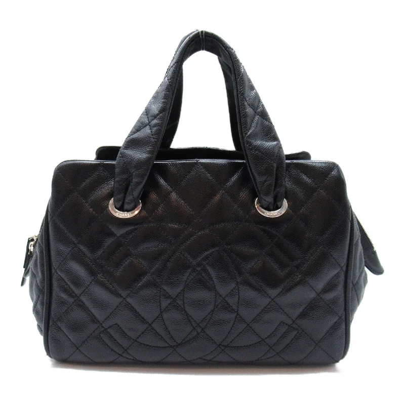 Chanel bags as wedding day accessoriesCHANEL Boston bag Black Caviar Skin (Grained Calf)