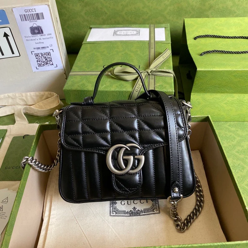 Women Gucci Sylvie bags with a crystal - embellished web stripeBC - GUCCI BAGS - 2092