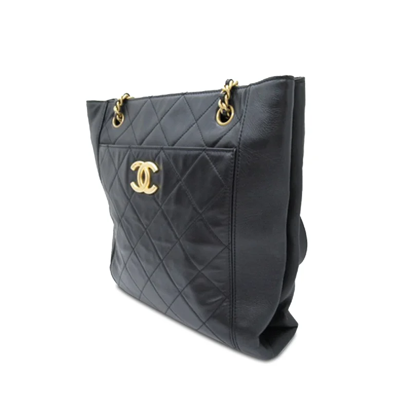 Chanel bags sale 2025CHANEL CC Calfskin Front Pocket Shopping Tote Shoulder Bag