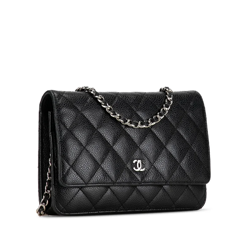 Chanel bags for women who love timeless fashionCHANEL CC Caviar Wallet on Chain Crossbody Bag