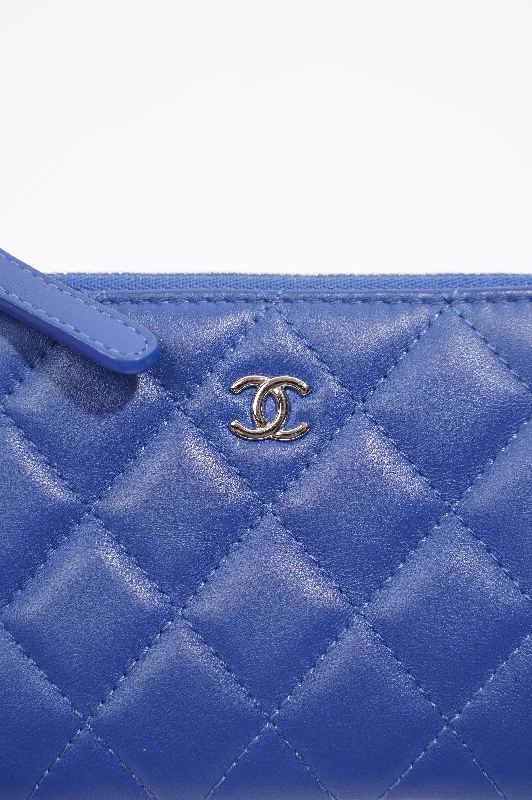 Chanel bags available at online luxury retaileChanel Purse CC Blue Lambskin Leather