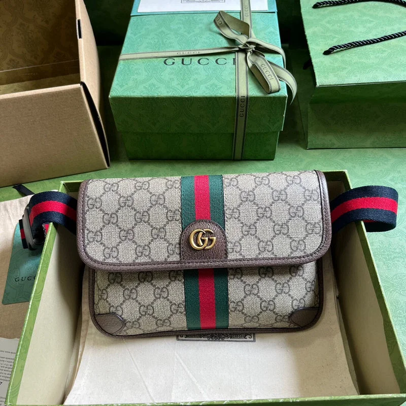 Ladies Gucci shoulder bags with a magnetic - closure flapBC - GUCCI BAGS - 211