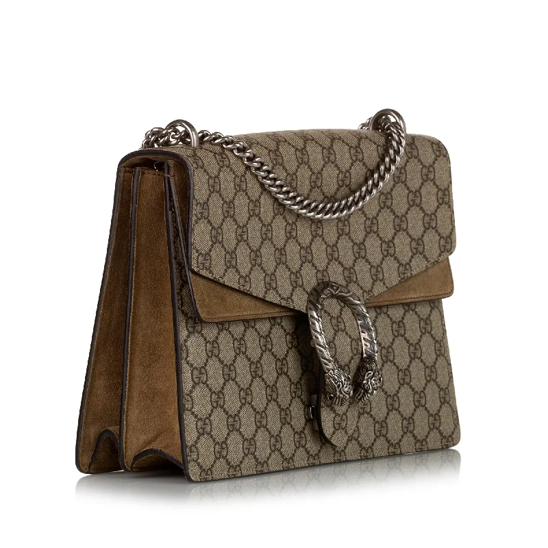 Ladies Gucci shoulder bags with a single - handle designGucci GG Supreme Dionysus Shoulder Bag (34371)