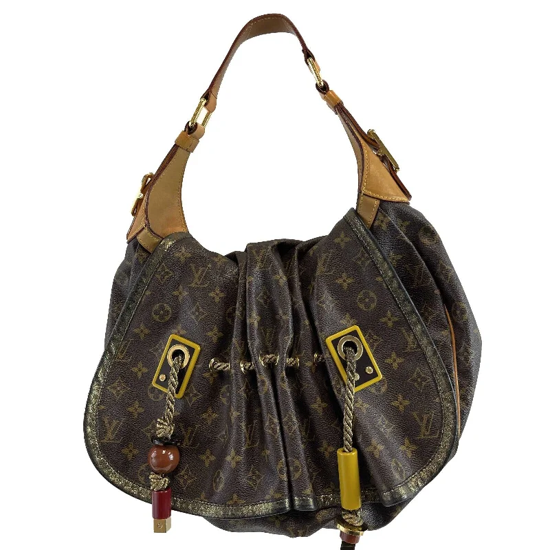 Louis Vuitton bags with a zip - around closure for enhanced securityLOUIS VUITTON - Limited Edition Kalahari GM - Monogram Canvas Brown Shoulder Bag